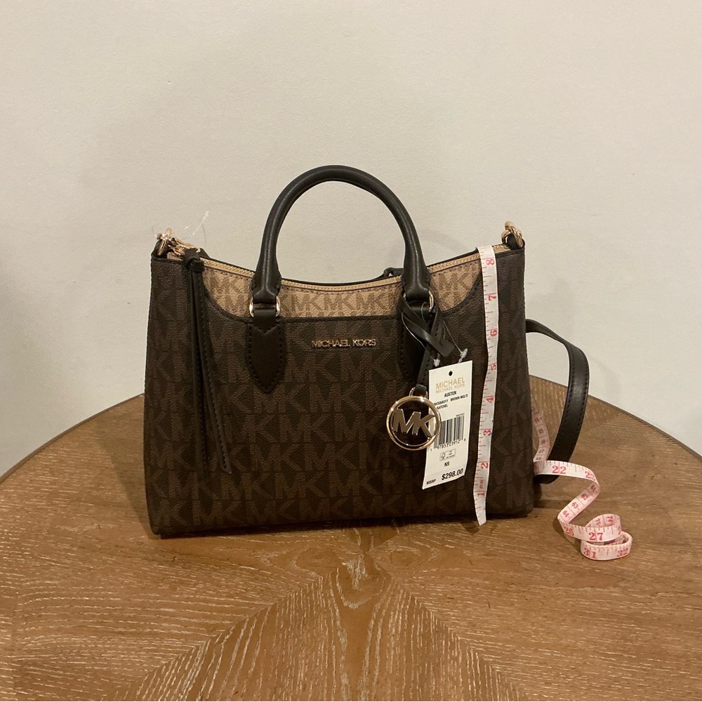 Michael Kors Brown Signature Tote Bag - Picture 3 of 7